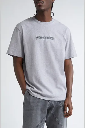 J.W.Anderson Embroidered Logo Cotton T-Shirt in at Nordstrom, Size Medium