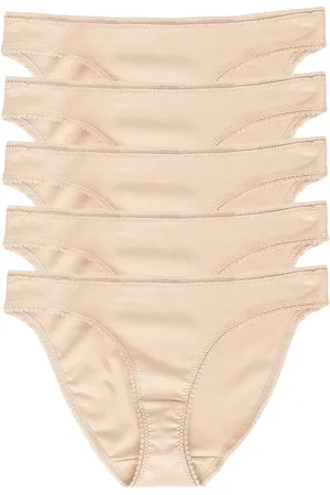 On Gossamer 5-Pack Cabana Stretch Cotton Bikinis in at Nordstrom, Size Large