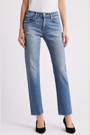 Moussy Linden Slim Straight Leg Jeans in at Nordstrom, Size 31