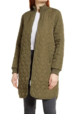 Ilse Jacobsen Isle Jacobsen Long Quilted Jacket in at Nordstrom, Size 4 Us