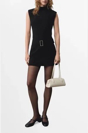 MANGO Sleeveless Belted Minidress in at Nordstrom, Size 0