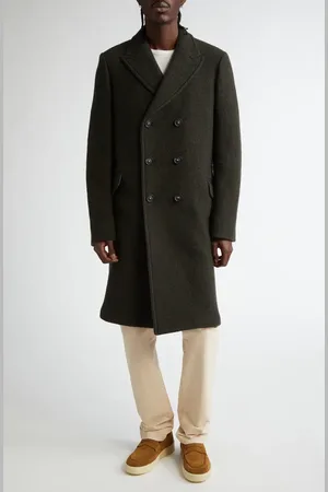 MASSIMO ALBA Dodge Double Breasted Virgin Wool Coat in at Nordstrom, Size 38 Us