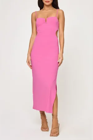 L*Space Cameron Cutout Rib Cover-Up Midi Dress in at Nordstrom, Size Small