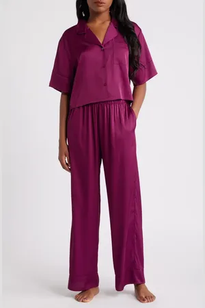Open Edit Boxy Everyday Satin Pajamas in at Nordstrom, Size X-Large