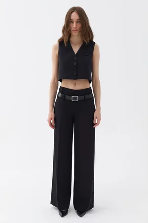 Nocturne Double Waist Belted Pants in at Nordstrom, Size X-Small