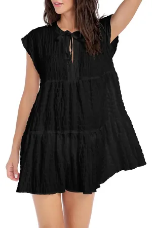 Robin Piccone Fiona Flouncy Cover-Up Dress in at Nordstrom, Size X-Small