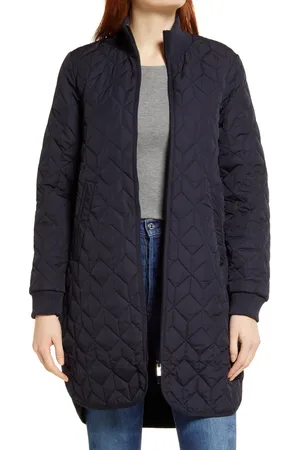 Ilse Jacobsen Isle Jacobsen Long Quilted Jacket in at Nordstrom, Size 4 Us