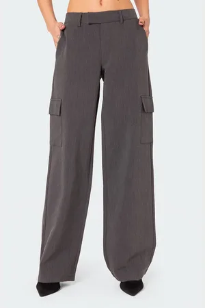 Edikted Faith Relaxed Straight Leg Trousers in at Nordstrom, Size X-Small