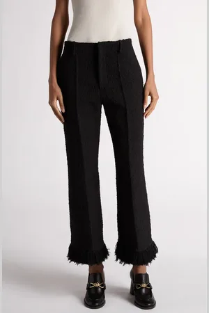 Bottega Veneta Knotted Tweed Kick Flare Pants in at Nordstrom, Size 4 Us