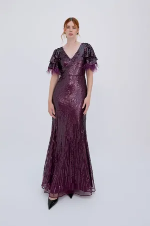 RAISHMA Selene Burgundy Gown in at Nordstrom, Size 12 Uk