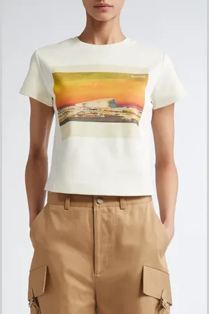 MONSE Postcard Print Cotton Graphic T-Shirt in at Nordstrom, Size Large