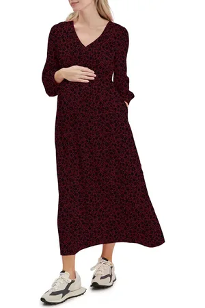 Nom Maternity Leila Bracelet Sleeve Maternity/Nursing Dress in at Nordstrom, Size X-Small