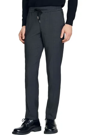 Sandro Elasticated straight-leg trousers in at Nordstrom, Size 38 X 31 Eu