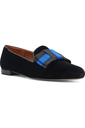 Jon Josef Gatsby Bow Velvet Venetian Loafer in at Nordstrom, Size 6.5
