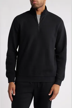 Zella Cloud Fleece Quarter Zip Pullover in at Nordstrom, Size Small