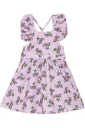 Worthy Threads Girls Ruffle Sleeve Dress in at Nordstrom, Size 5