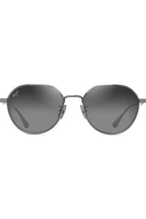Maui Jim Kaulana 55mm Gradient Polarized Round Sunglasses in at Nordstrom