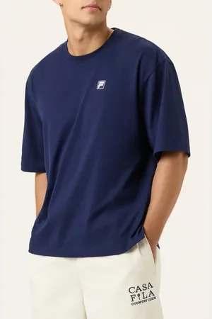 Fila Country Club Embroidered Cotton Graphic T-Shirt in Navy at Nordstrom, Size X-Large