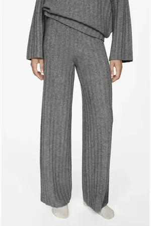 MANGO Rib Pull-On Pants in at Nordstrom
