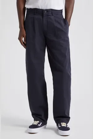 Noah NYC Double Pleat Cotton Herringbone Pants in at Nordstrom, Size 30
