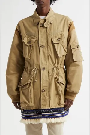 UNDERCOVER Military Jacket with Beaded Trim in at Nordstrom, Size 2