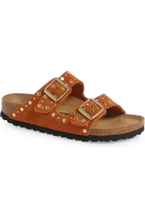 Birkenstock Arizona Rivets Studded Slide Sandal in at Nordstrom, Size 5-5.5Us