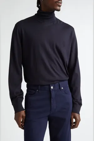 Ermenegildo Zegna Casheta Cashmere & Silk Turtleneck Sweater in at Nordstrom, Size 42 Us