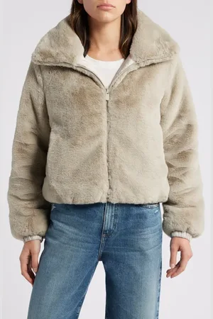 save the duck Jeon Wind & Water Resistant Reversible Faux Shearling & Recycled Polyester Puffer Jacket in at Nordstrom, Size 3