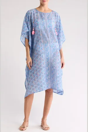 Alicia Bell Cotton & Silk Voile Caftan in at Nordstrom, Size Large