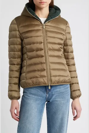 save the duck Elvira Quilted Water Repellent Hooded Puffer Jacket in at Nordstrom, Size 0