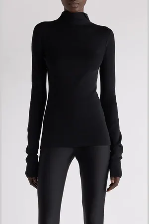 Balenciaga Reverse Wool Blend Polo Sweater in at Nordstrom, Size Small