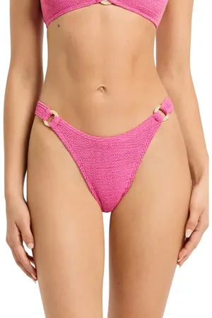 Bond Eye Ring Scene Metallic O-Ring Bikini Bottoms in at Nordstrom