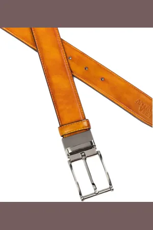 Anthony Veer Bari Leather Belt in at Nordstrom, Size 38