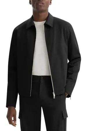 THEORY Cotton Twill Zip Cuff Bomber Jacket in at Nordstrom, Size X-Large