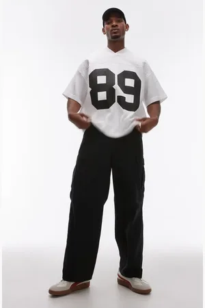Topman Wide Leg Cargo Pants in at Nordstrom, Size 32 X 32