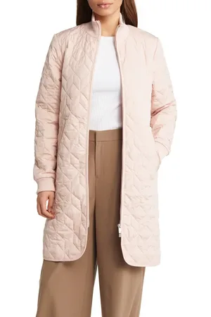 Ilse Jacobsen Isle Jacobsen Long Quilted Jacket in at Nordstrom, Size 4 Us