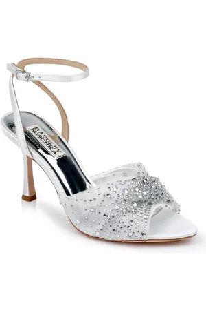 Badgley Mischka Cameryn Embellished Ankle Strap Sandal in at Nordstrom, Size 5.5