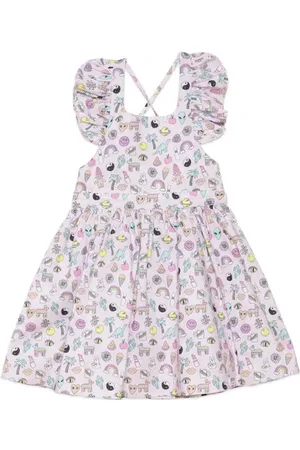 Worthy Threads Girls Ruffle Sleeve Dress in at Nordstrom, Size 3T