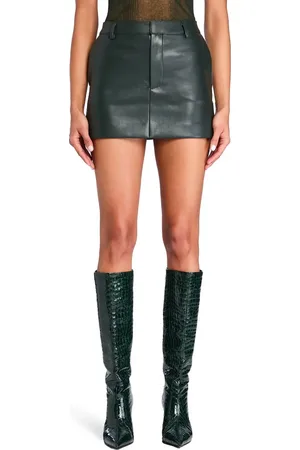 SER.O.YA Emilia Vegan Leather Mini Skirt in at Nordstrom, Size X-Large