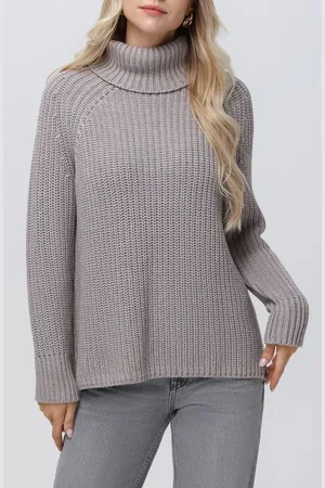 525 America Stella Cotton Turtleneck Sweater in at Nordstrom, Size Small Short