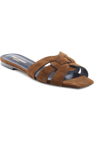 Saint Laurent Tribute Slide Sandal in at Nordstrom, Size 7Us