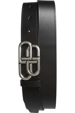 Balenciaga Intertwining Twin-B Leather Belt in at Nordstrom, Size 100 Eu