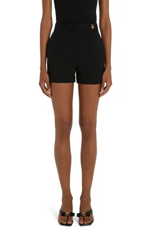 VERSACE Medusa Stretch Virgin Wool Shorts in at Nordstrom, Size 10 Us