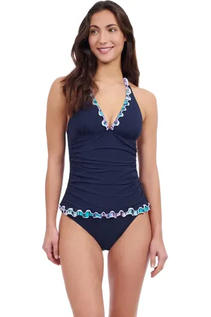 gottex Harmony Halter Tankini Solid Tricolore Swim Top in at Nordstrom, Size 6