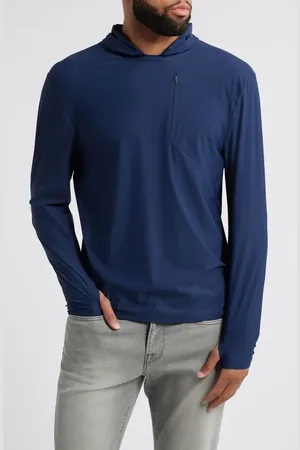 Johnnie-o Maxwell Hooded Long Sleeve T-Shirt in at Nordstrom, Size Small