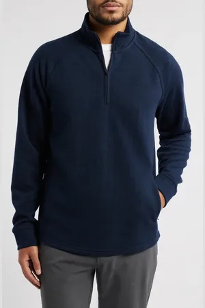 Zella Edge Chevron Jacquard Quarter Zip Pullover in at Nordstrom, Size Small