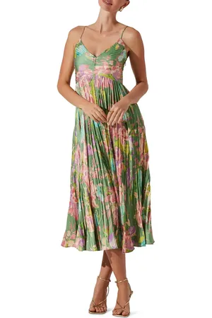 ASTR Maeve Floral Midi Sundress in at Nordstrom, Size X-Small