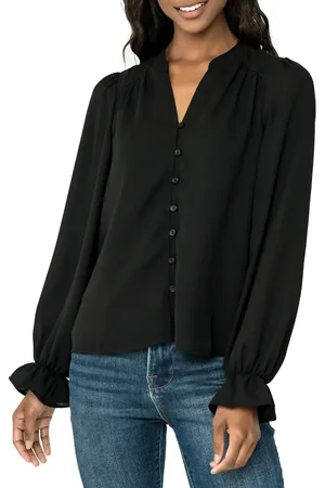 GIBSONLOOK Ruffle Sleeve Blouse in at Nordstrom, Size X-Small