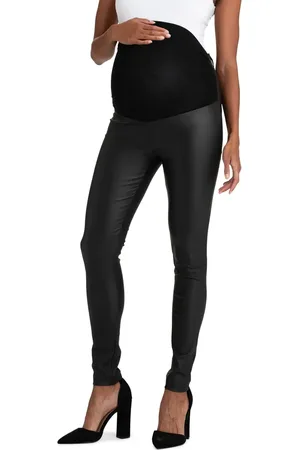 Séraphine Over the Bump Coated Maternity Leggings in at Nordstrom, Size 14