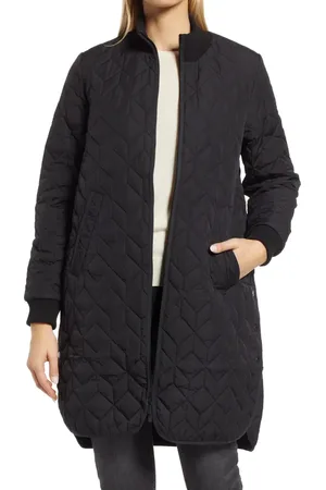 Ilse Jacobsen Isle Jacobsen Long Quilted Jacket in at Nordstrom, Size 4 Us